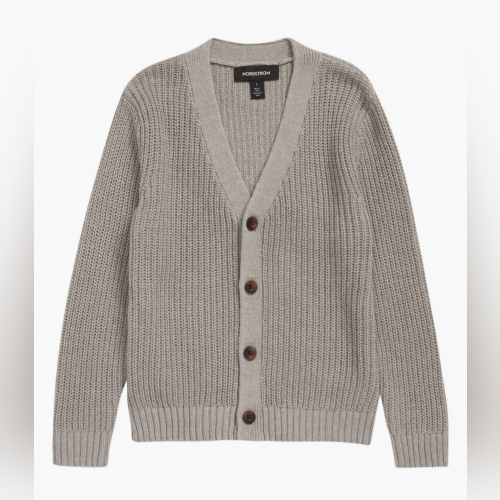 NWOT NORDSTROM kids grey cardigan